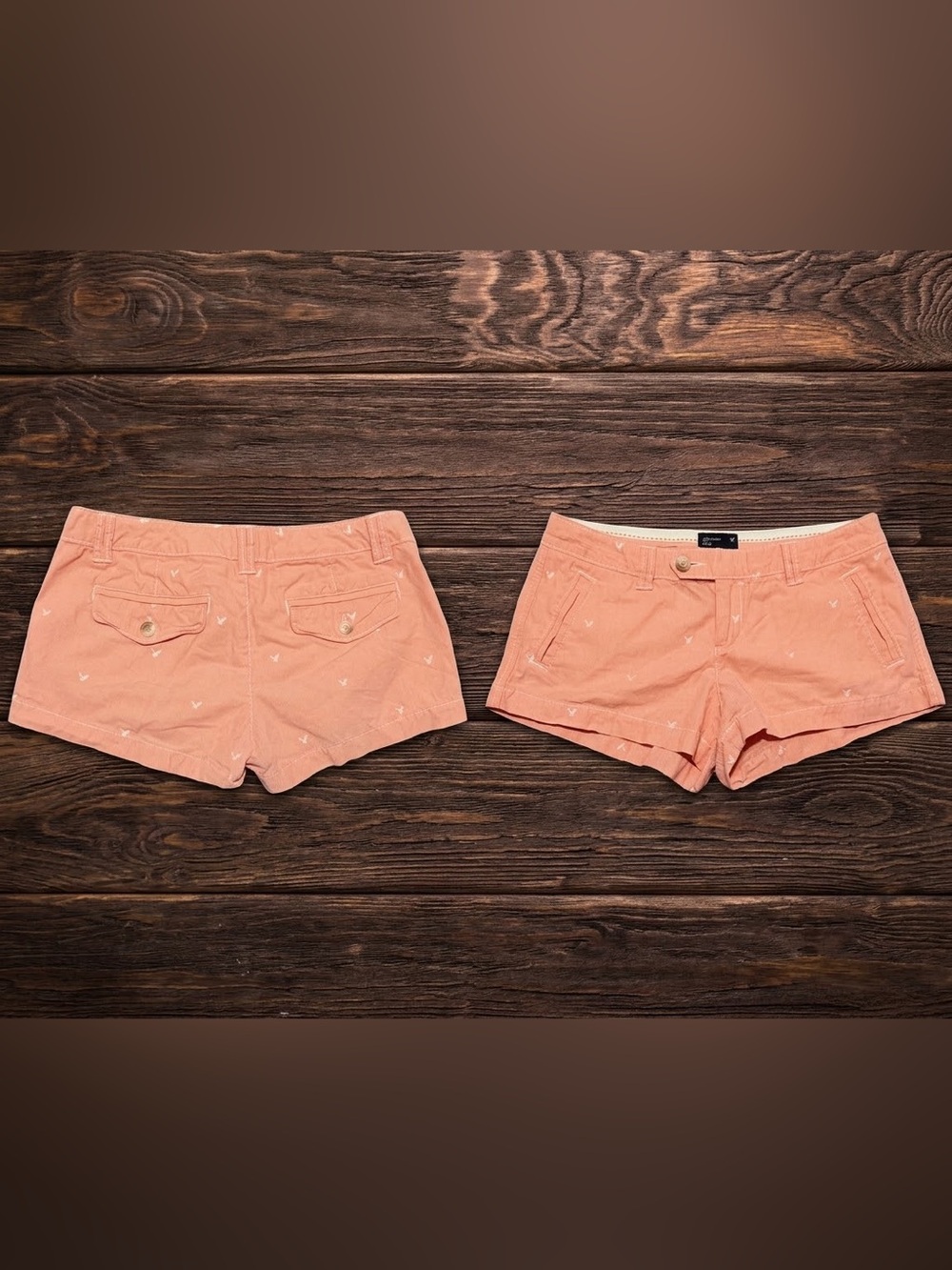 American Eagle Shorts Pink Y2K Prep Size 6